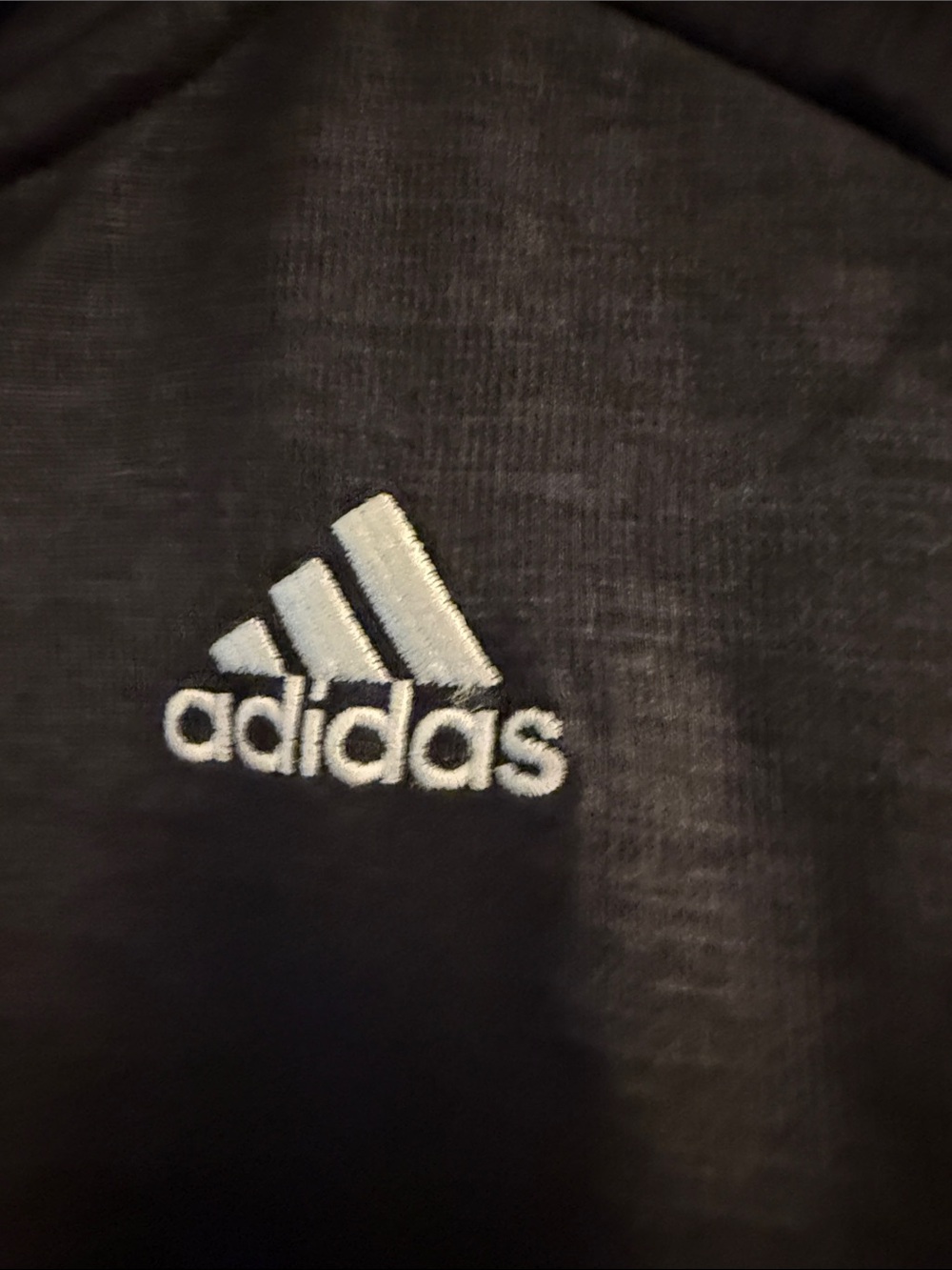 adidas Black Hoodie with White Three-Stripes - Picture 3 of 4